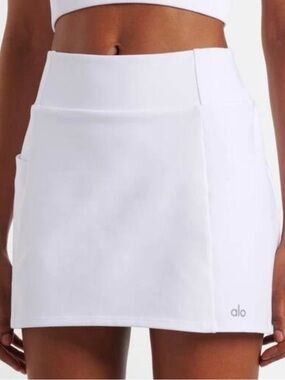 ALO Yoga White Active Mini Skort